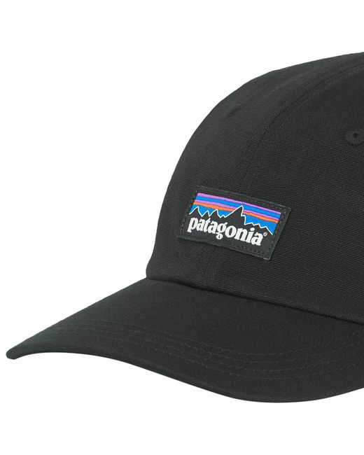 Patagonia Black P-6 Label Trad Cap