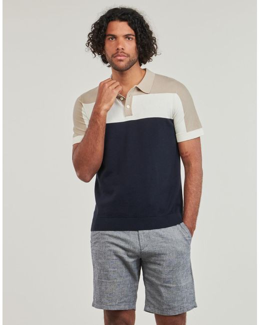 SELECTED Blue Polo Shirt Slhmattis for men
