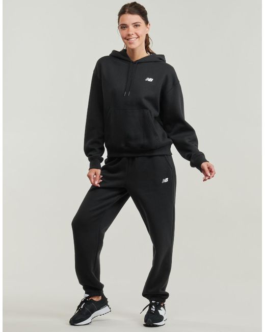 New Balance Black Tracksuit Bottoms Sport Essential Fleece JOGGER