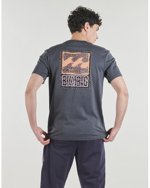 Billabong Blue T Shirt Stamp Ss for men