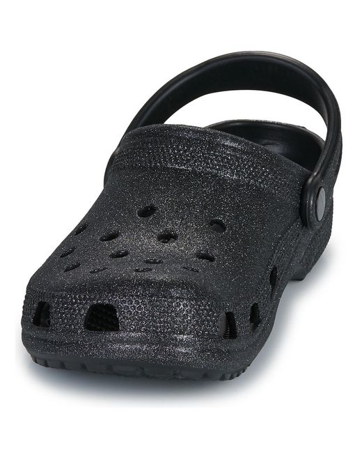 CROCSTM Black Clogs (shoes) Classic Glitter Clog