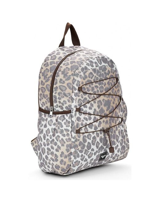 Roxy Gray Backpack Urban Nomad Cord Backpack