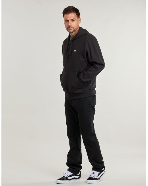 Vans Black Hoodies Left Chest Fz Po for men