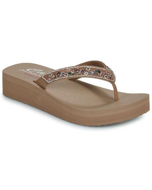 Skechers Brown Flip Flops / Sandals (shoes) Vinyasa
