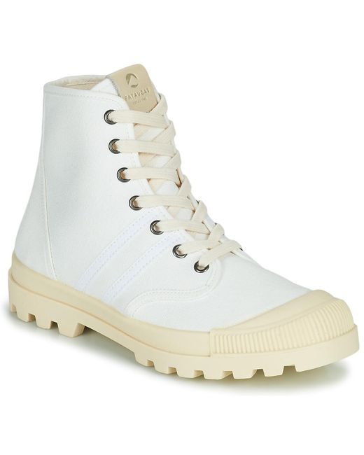 Pataugas White Authentique Shoes (high-top Trainers)