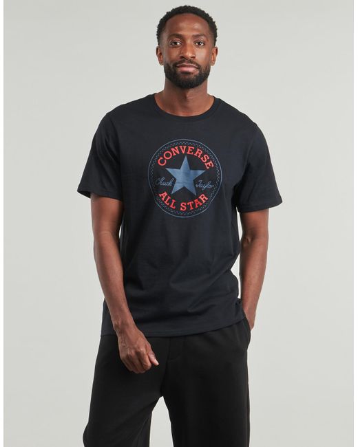 Converse Black T Shirt Chuck Patch Tee for men