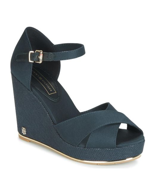 Tommy Hilfiger Selena 2d Sandals in Blue | Lyst UK