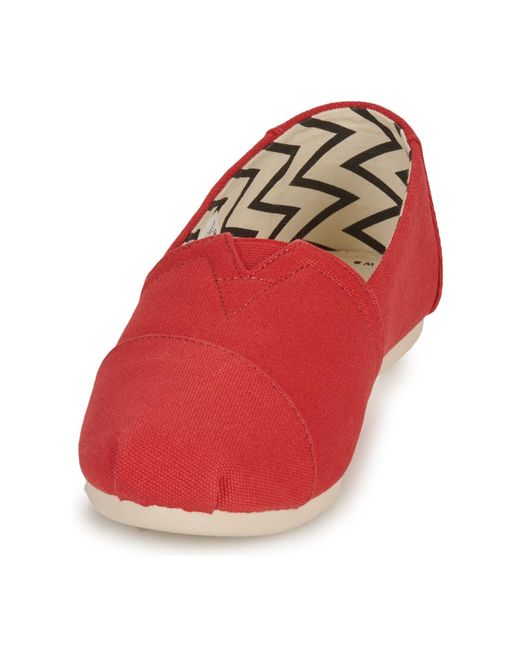 TOMS Red Espadrilles / Casual Shoes Alpargata