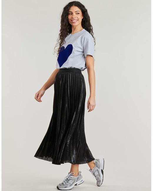 Betty London Black Long Skirts Tassia