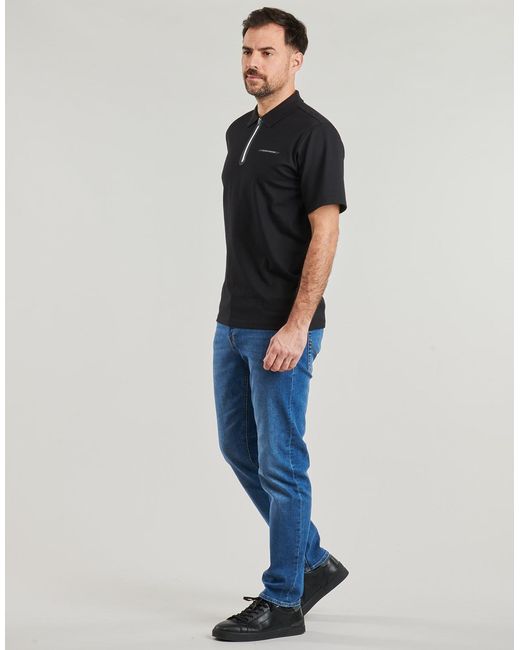 Jack & Jones Black Polo Shirt Jcofusion for men