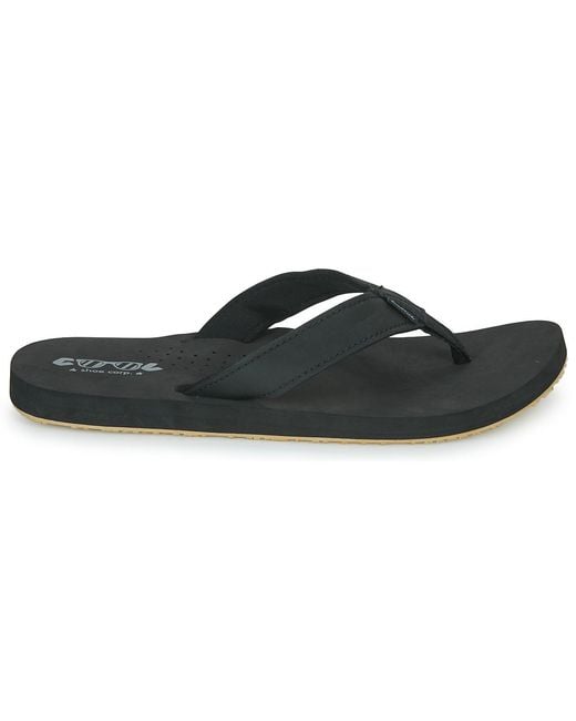 Cool shoe Black Flip Flops / Sandals (shoes) Sin for men