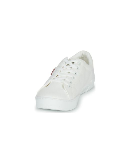 Levi's White Malibu 2.0 Shoes (trainers)