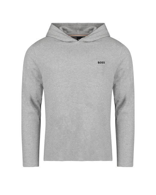 Boss Gray Long Sleeve T-shirt Waffle Ls-shirt H. for men