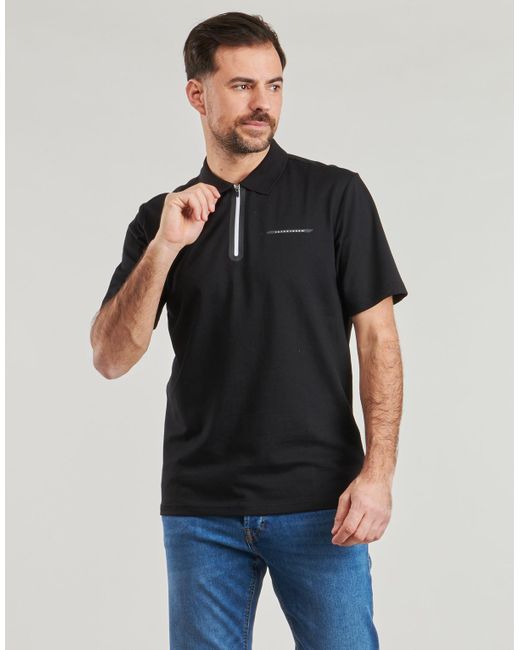 Jack & Jones Black Polo Shirt Jcofusion for men