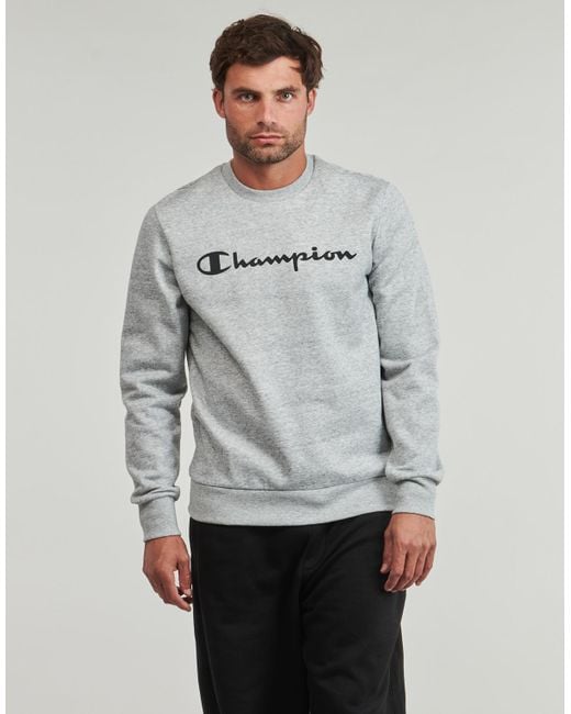 Champion Gray Sweatshirts Crewneck Sweatshirt for men