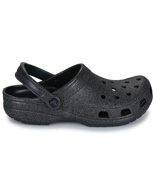 CROCSTM Black Clogs (shoes) Classic Glitter Clog