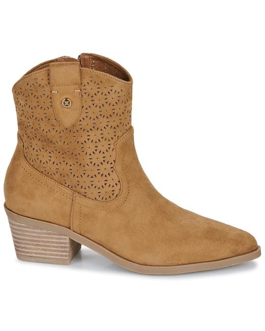 Xti Brown Low Ankle Boots 143885