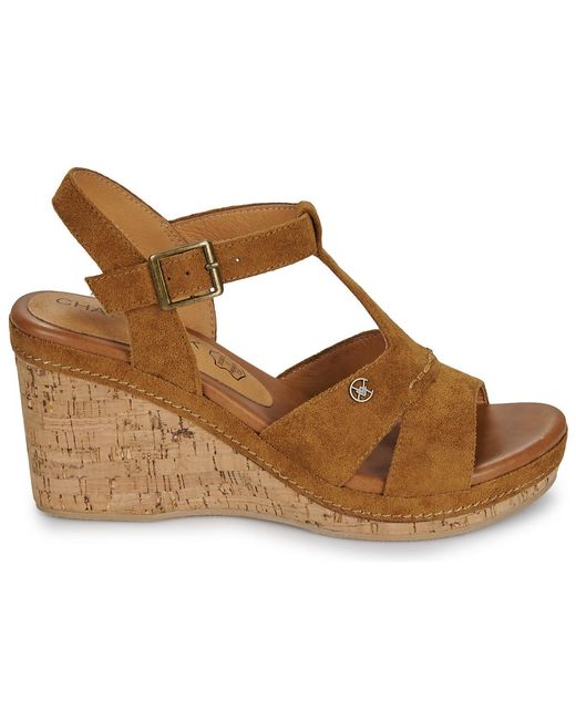 Chattawak Brown Wedge Sandals Laguna