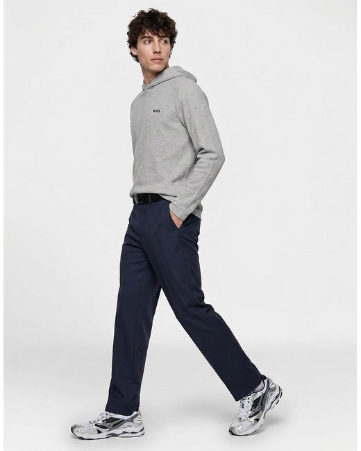 Boss Gray Long Sleeve T-shirt Waffle Ls-shirt H. for men