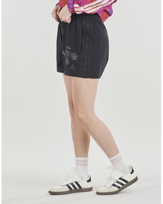 Adidas Black Shorts Essentials 3-stripes Cotton Shorts