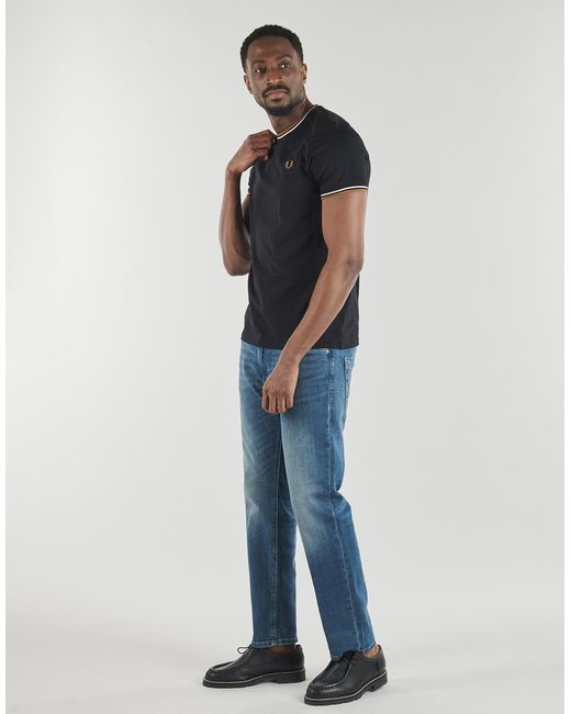 Fred Perry Black T Shirt Twin Tipped T-shirt for men