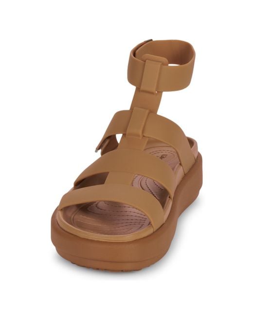 CROCSTM Brown Sandals Brooklyn Luxe Gladiator