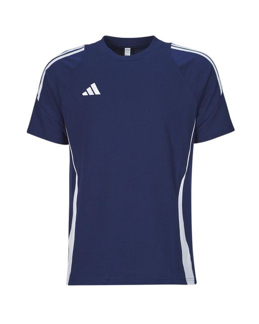 Adidas Blue T Shirt Tiro24 Swtee for men
