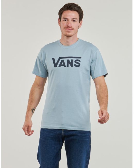 Vans Blue T Shirt Classic for men