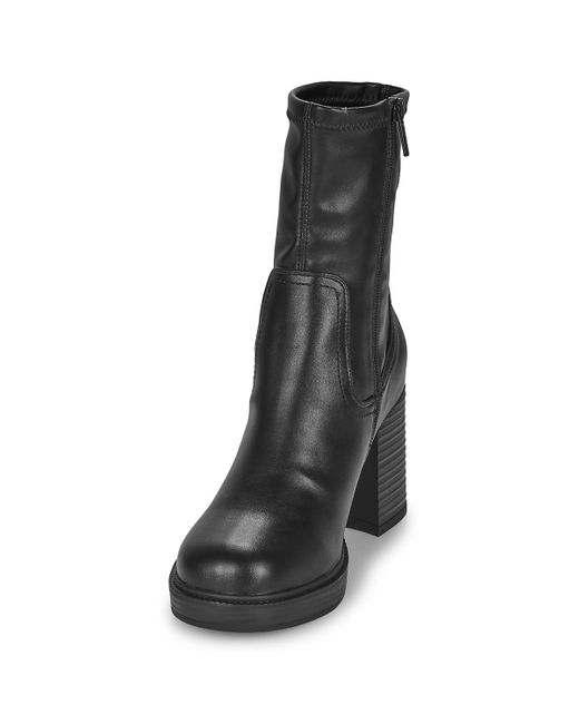 Mustang Black Low Ankle Boots 1474502