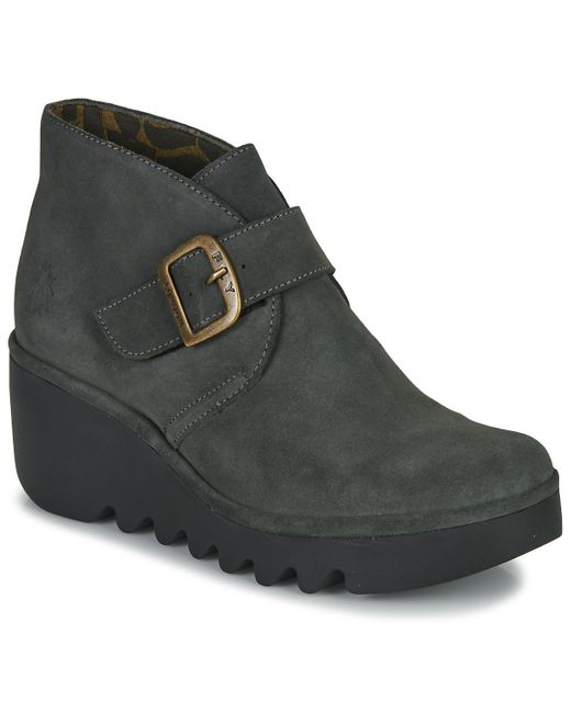 Fly London Black Birt Low Ankle Boots