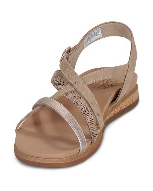 Skechers Brown Flat Sandals Desert Kiss Low