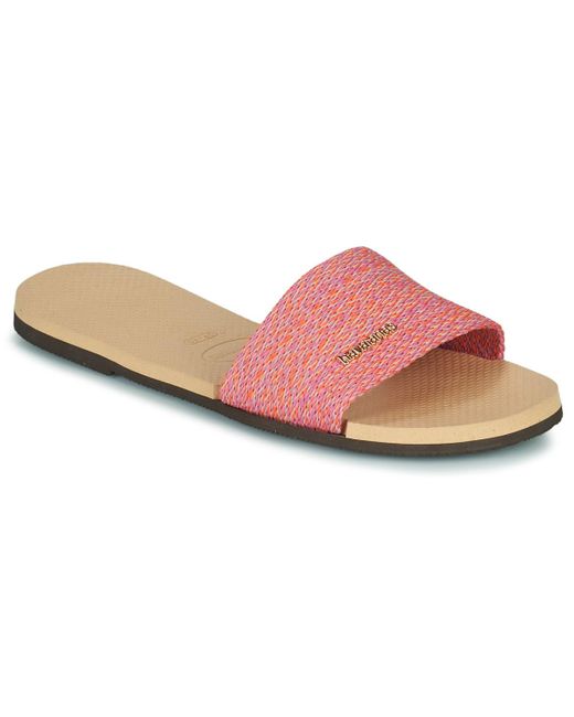 Havaianas Pink Flat Sandals You Malta