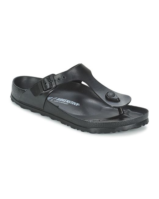Birkenstock Black Flip Flops / Sandals (shoes) Gizeh Eva