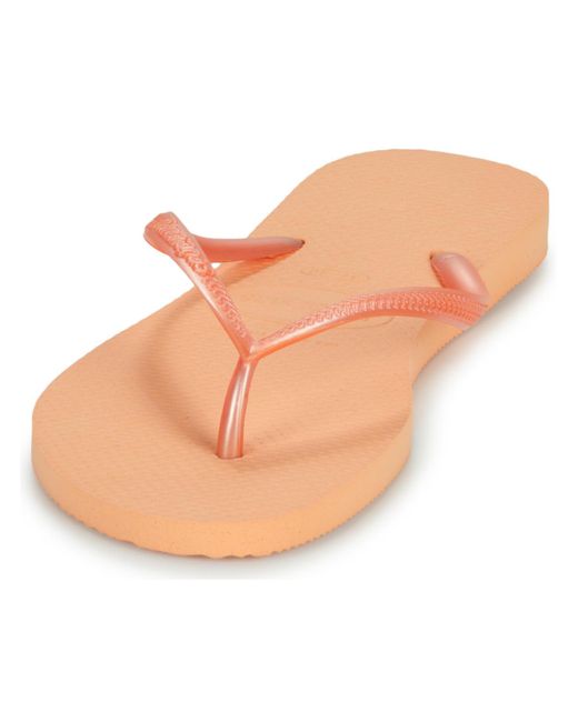 Havaianas Pink Flip Flops / Sandals (shoes) Slim