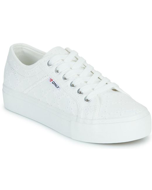 ONLY White Shoes (trainers) Onlnoomi Platform Sneaker