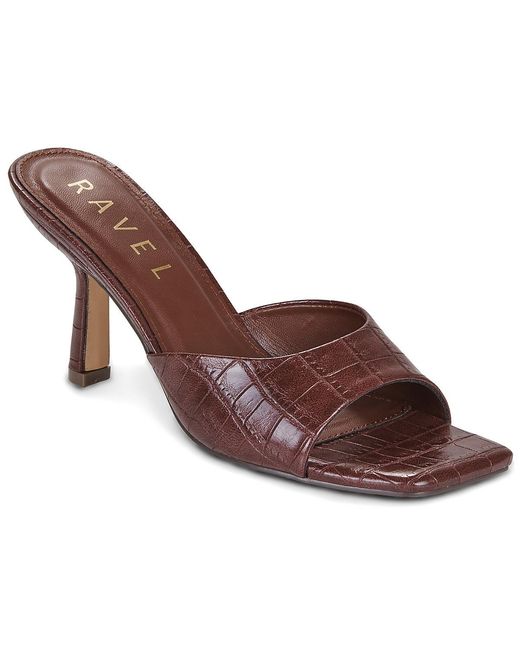 Ravel Brown Heeled Sandals Birkshaw