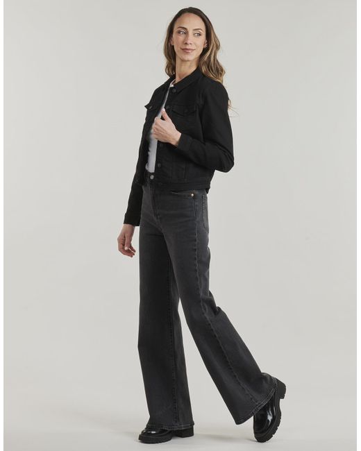 Jdy Black Denim Jacket Moon