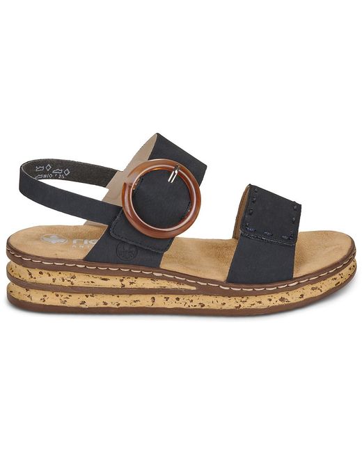 Rieker Blue Sandals