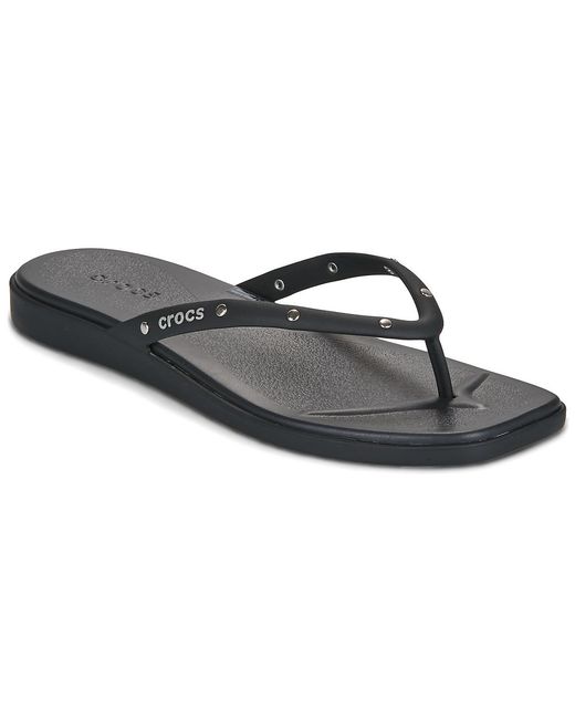 CROCSTM Black Flip Flops / Sandals (shoes) Miami Studded Flip