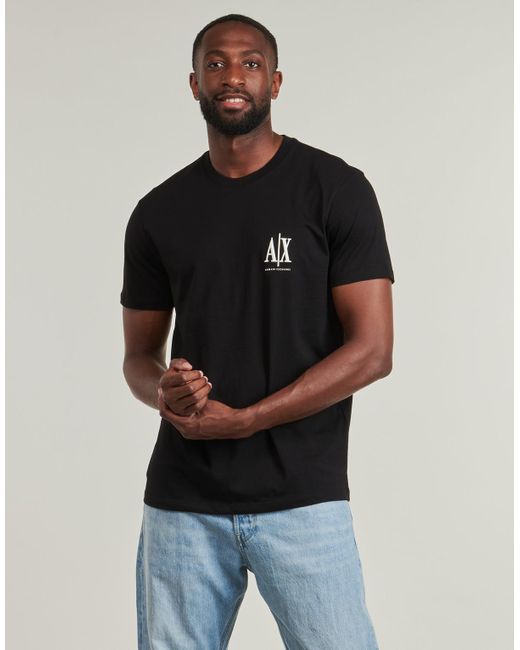 ARMANI EXCHANGE Black T Shirt T-shirt for men
