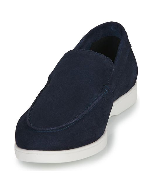 Jack & Jones Blue Loafers / Casual Shoes Jfwslim Suede Loafer for men