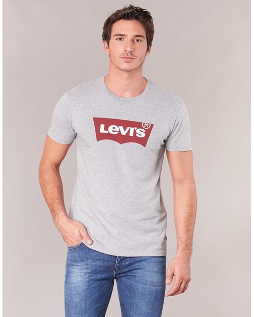 Levi's Gray Levis Graphic Set-in T Shirt for men