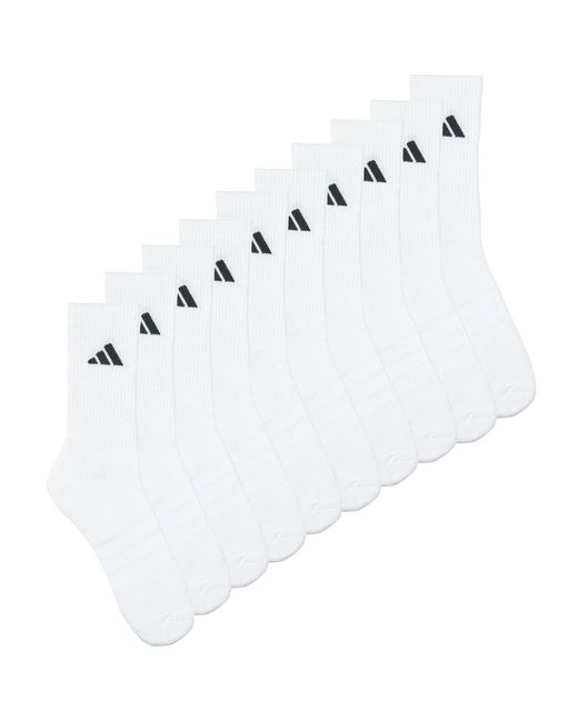 Adidas White Socks Essentials Cushioned Crew Sock 1pp