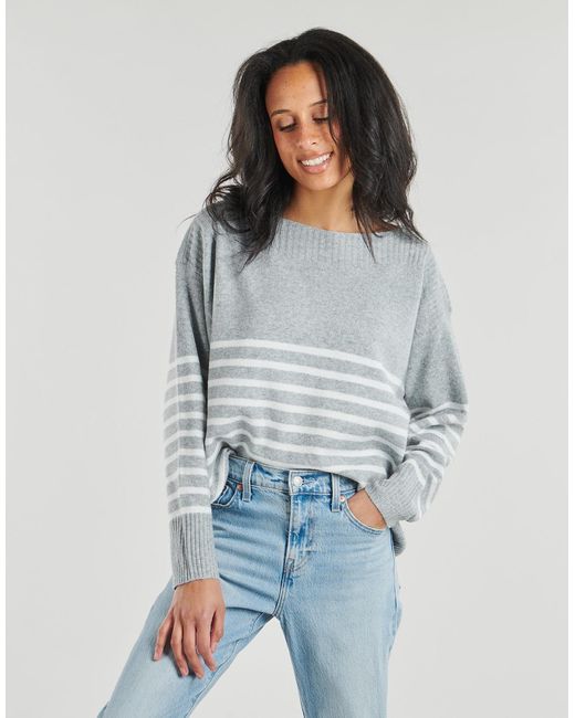 ONLY Gray Sweater Onlglory Life Ls Boatneck