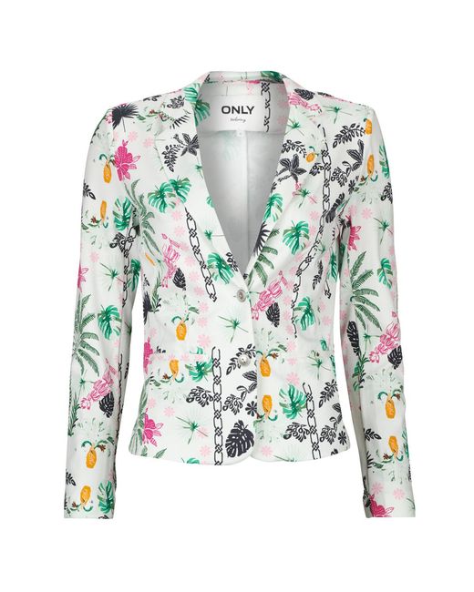 ONLY Green Jacket Onlpoptrash L/s Aop Blazer