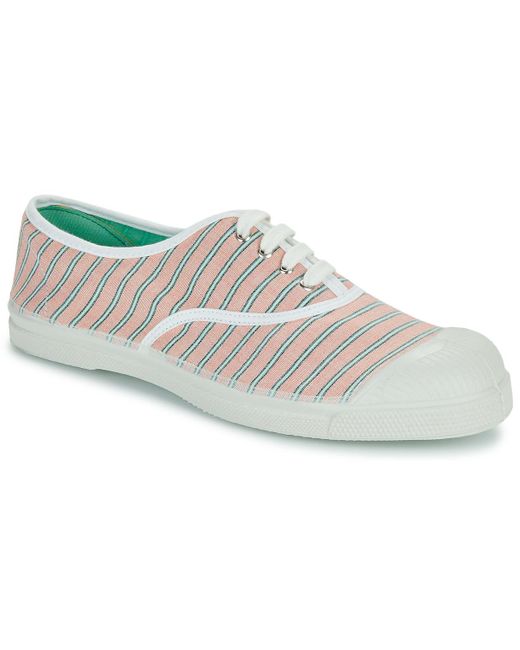 Bensimon White Shoes (trainers) Rayures
