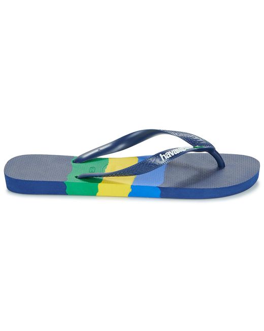 Havaianas Blue Flip Flops / Sandals (shoes) Brasil Tech for men
