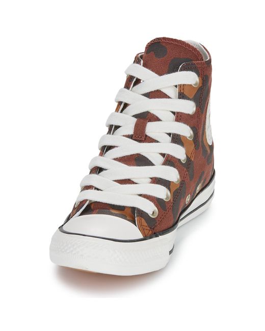 Converse Brown Shoes (high-top Trainers) Chuck Taylor All Star