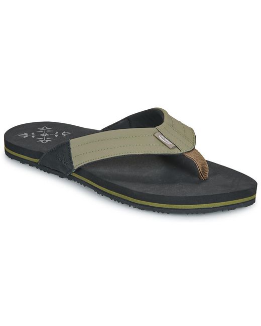 Oxbow Black Flip Flops / Sandals (shoes) Vebastian for men