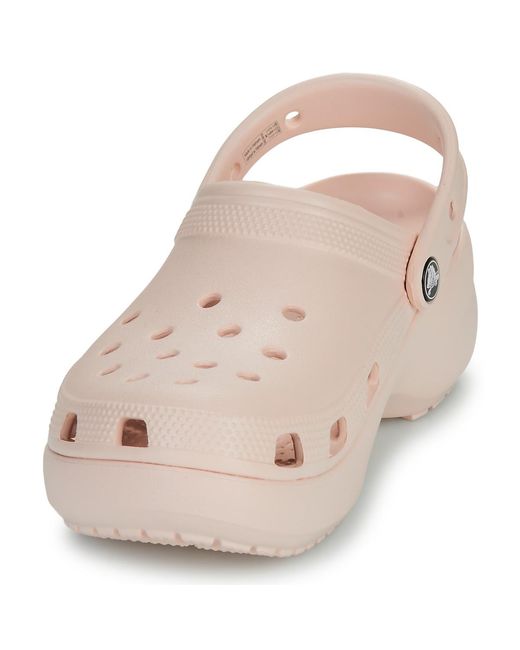 CROCSTM Pink Clogs (shoes) Classic Platform Clog W